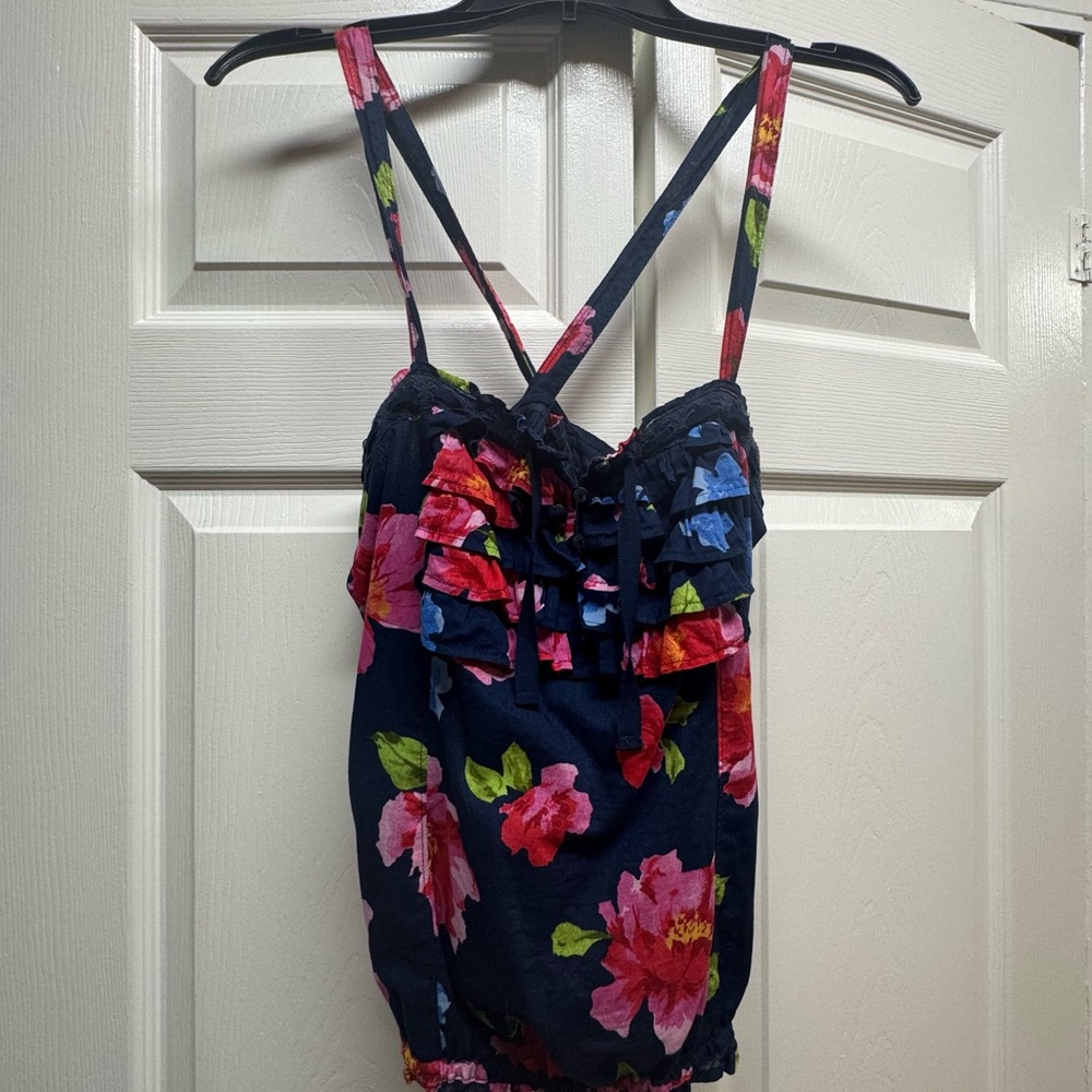 Hollister California Floral Tank Top * Size Med